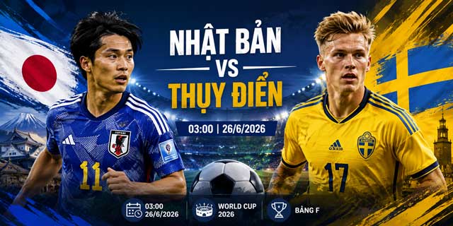 Tổng quan trước trận Nhật Bản vs Thụy Điển
