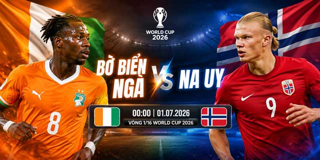 Dự đoán tỷ số Bờ Biển Ngà vs Na Uy, 00h00 ngày 1/7 – Haaland tạo khác biệt? 1 Dự đoán tỷ số Bờ Biển Ngà vs Na Uy